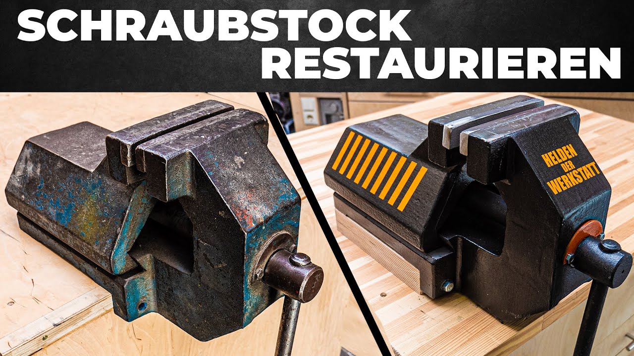 Für 20€ gekauft! Wir SANDSTRAHLEN den Schraubstock und restaurieren ihn komplett