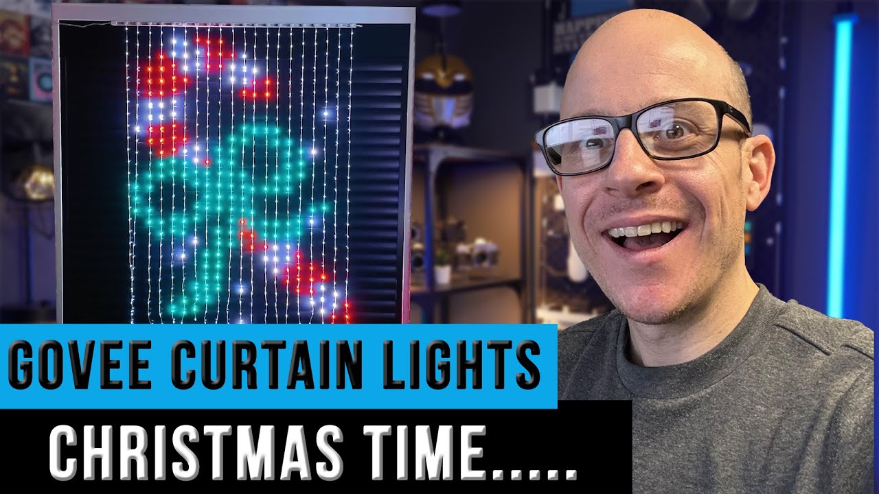Using the Govee Curtain Lights for Christmas!