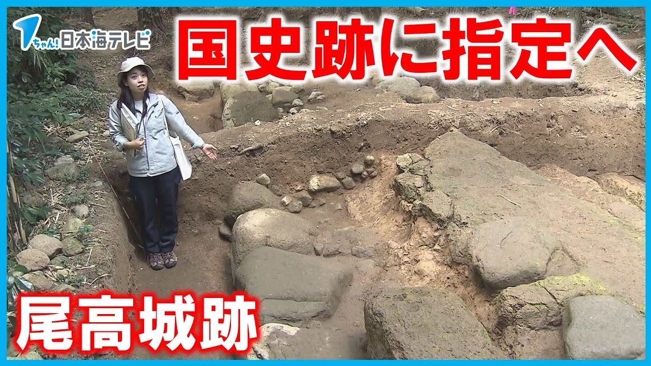 【尾高城跡】米子城跡に続き国史跡指定へ　「中世の土の城から石垣を持つ近世の城郭への移り変わりを示す重要な城跡」と高い評価　鳥取県米子市