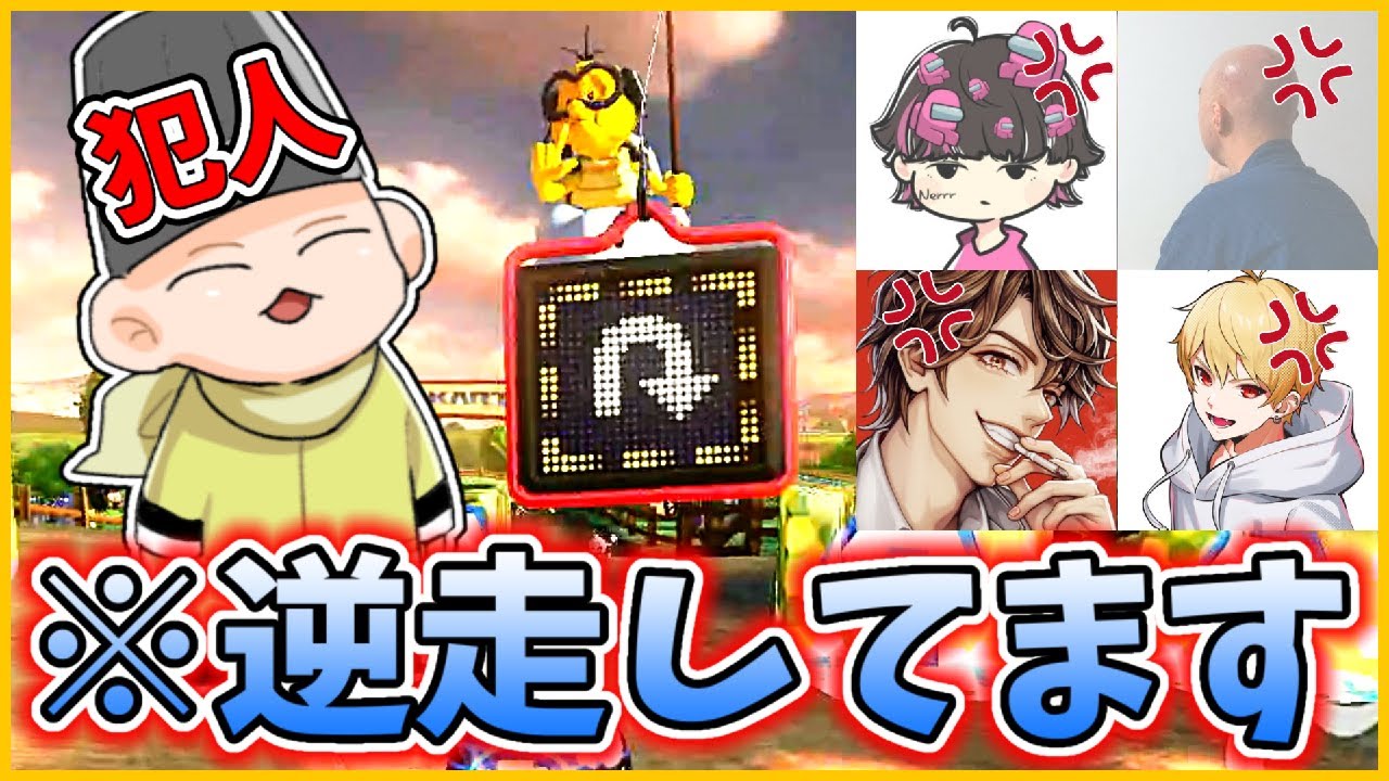 二次会マリカ中に逆走害悪プレイで絶叫させてきました(ﾉω`)#370【マリオカート８デラックス】