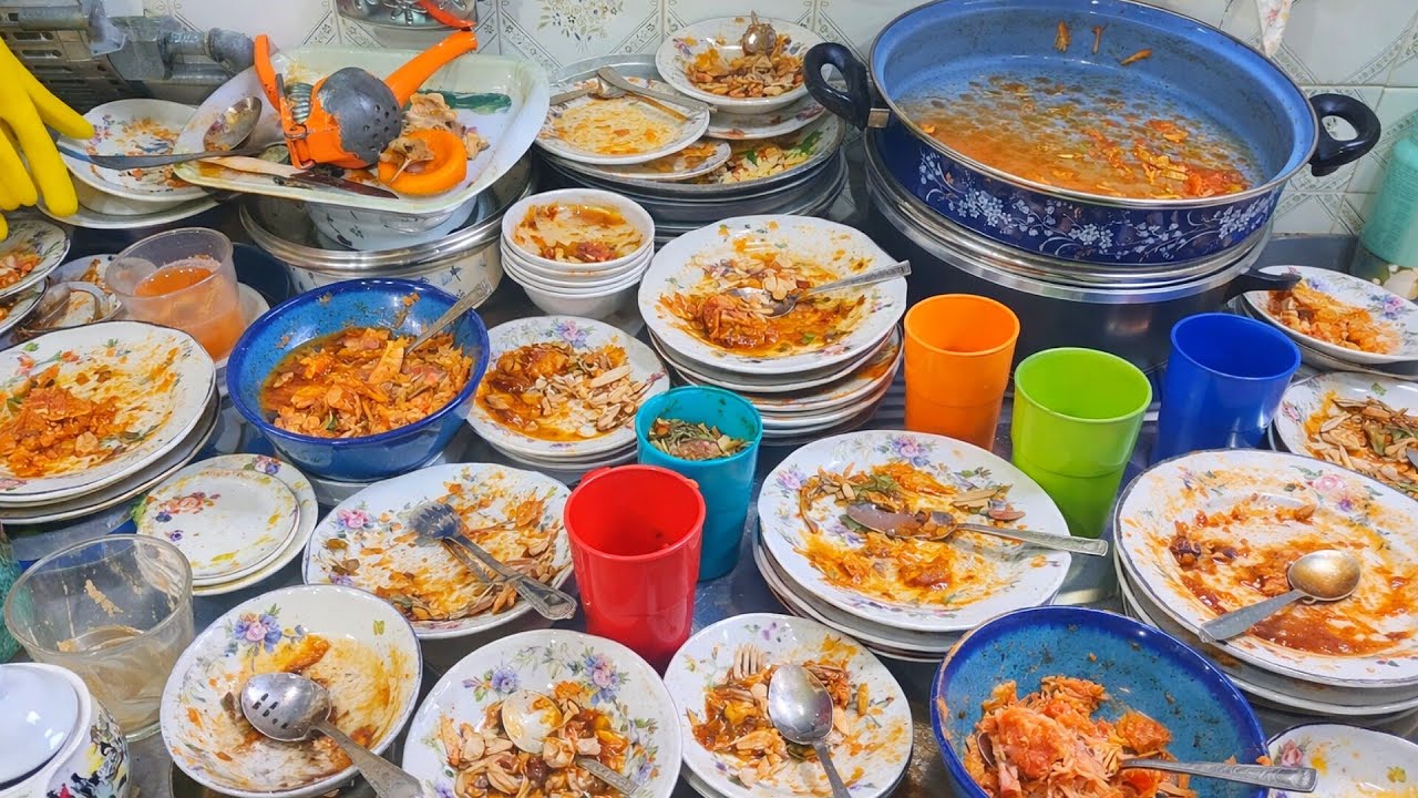 ASMR Dishwashing  || The Mess Everyone Puts Off