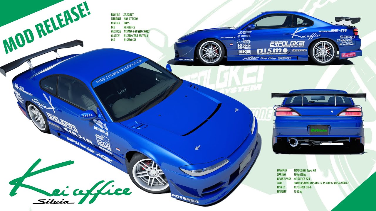 Kei Office Nissan Silvia | Assetto Corsa Mod Release