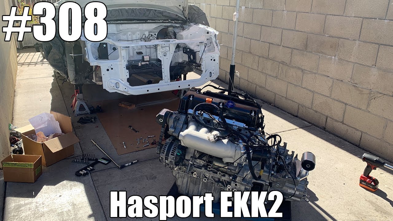 K20 swap motor mount install - K20 Swap Part 5