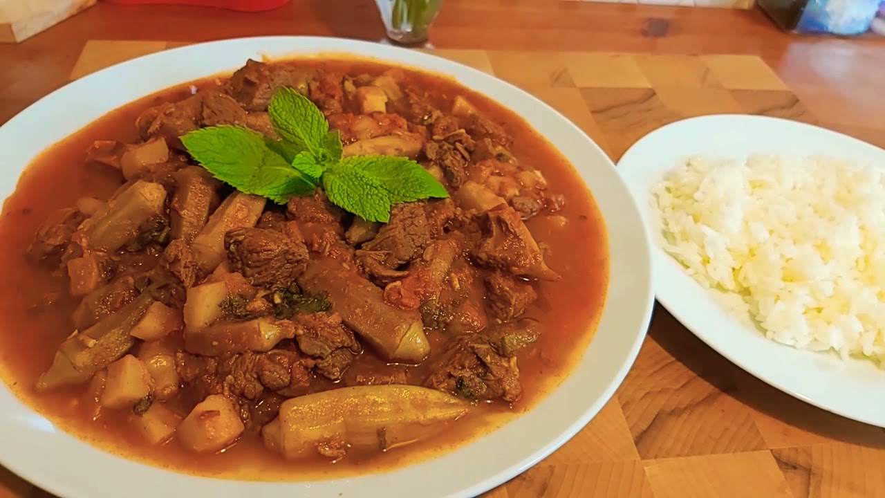 Mancare de Bame cu carne de Vita -@Iulya Food Station