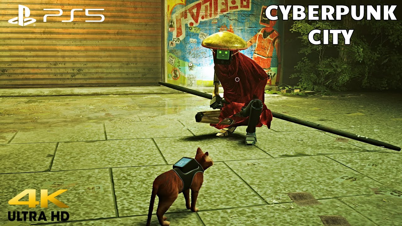 Stray - Explore the Beautiful Post-Apocalyptic Cyberpunk City (PS5)