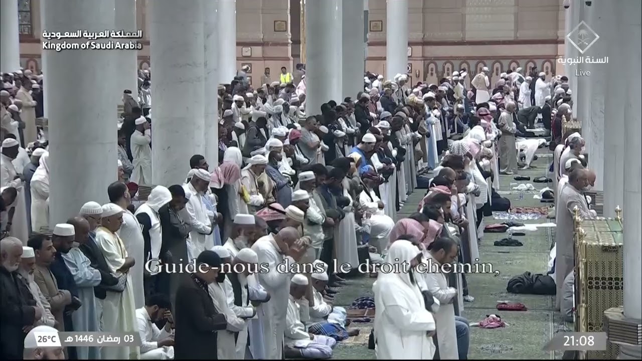 تلاوة ليلة 4 رمضان 1446 هـ من صلاة التراويح من المسجد النبوي | الشيخ أحمد طالب حميد
