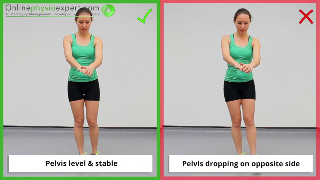 Single Leg Squat Exercise Tutorial (Level 3) - ONLINE PHYSIO EXERCISES