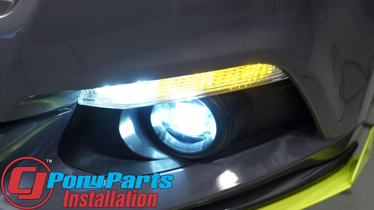 2015-2017 Mustang V6/EcoBoost/GT Shelby Performance Parts Fog Light/Marker Light LED Installation