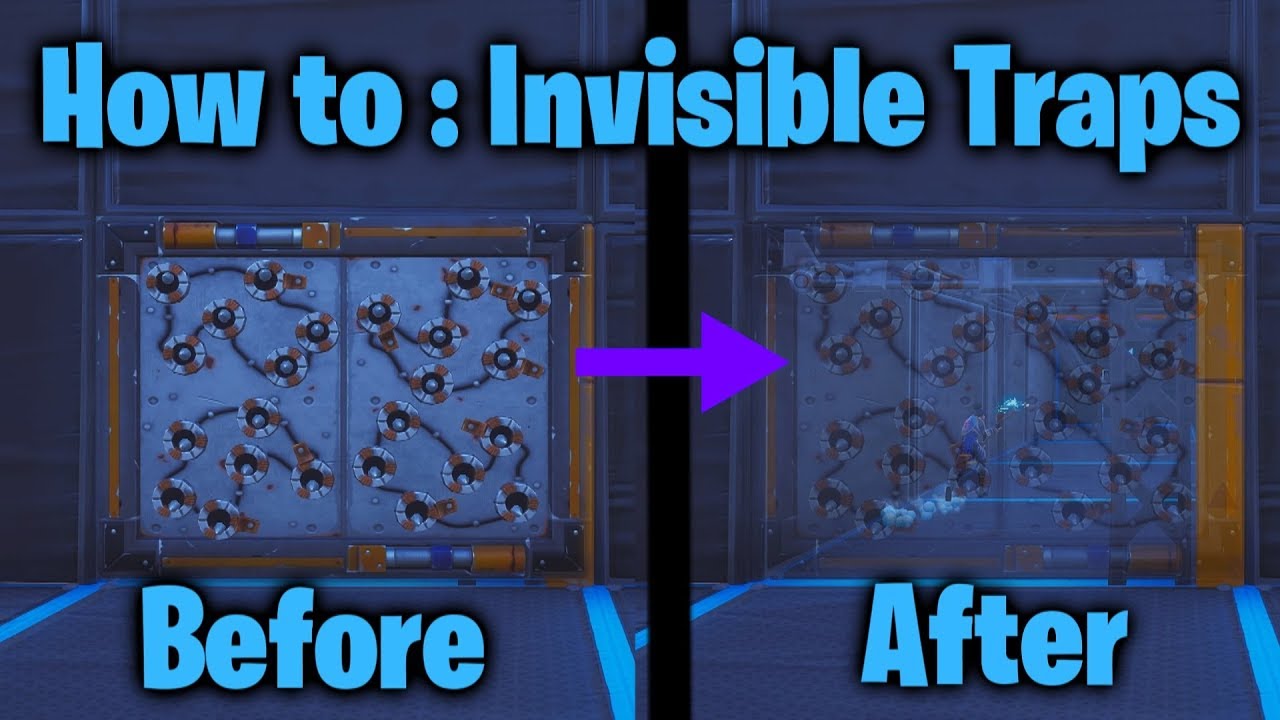 Fortnite Creative - How To Make Invisible/Transparent/Fake Traps (Tutorial/Method)