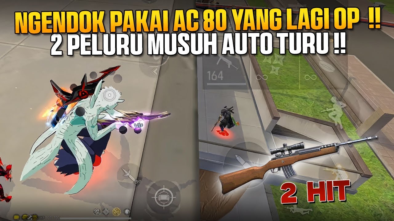 NGENDOK PAKAI AC 80 + KUNAI MINATO!! OP BANGET 2 HIT MUSUH TURU