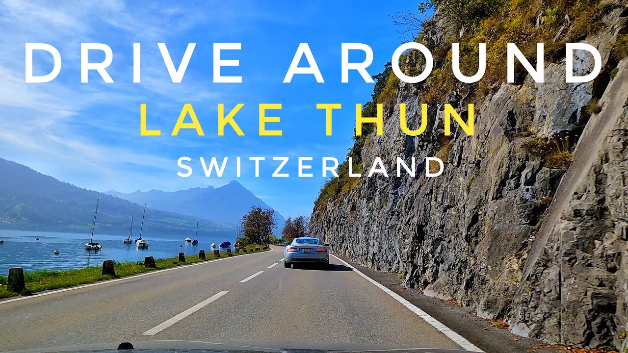 Lake Thun Drive: A Swiss Road Trip Adventure in 4K | Driving POV | Switzerland