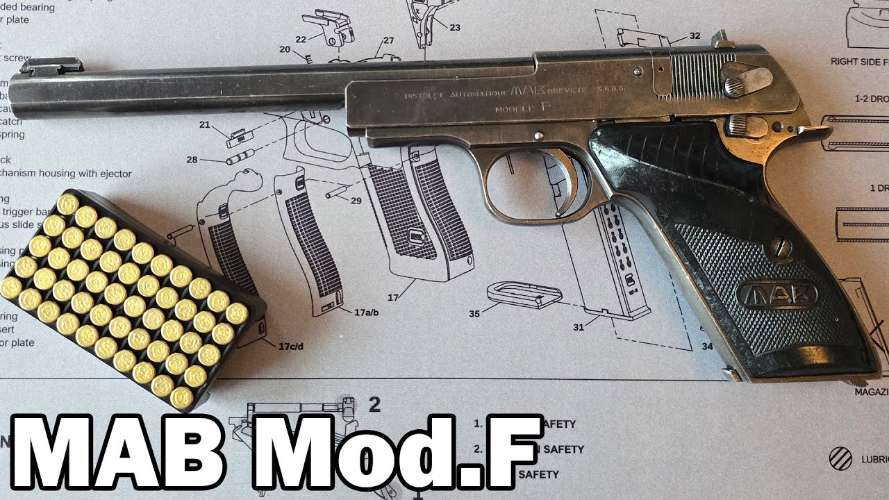 MAB Modèle F - Un Magnifique Pistolet .22lr fabriqué par la Manufacture d’Armes de Bayonne