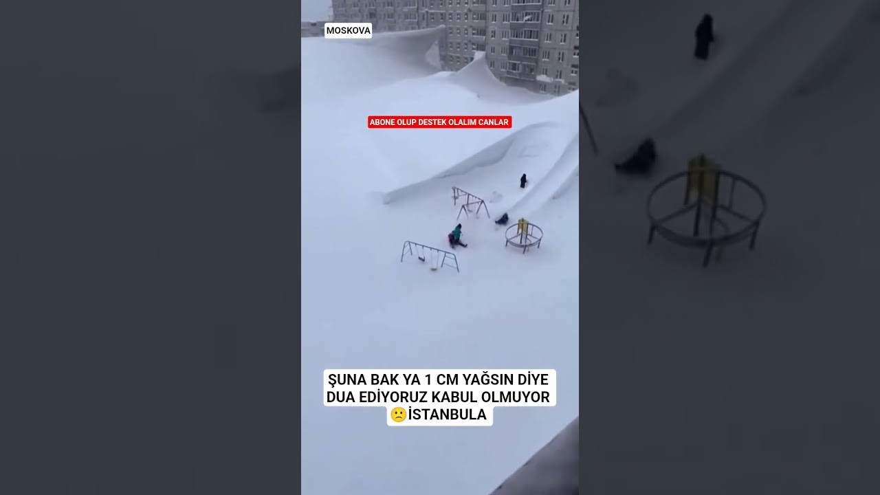 YAĞMAYAN KAR FIRTINASI İSTANBULA 
