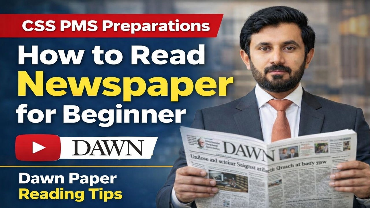 News Paper Reading for CSS PMS Preparation | How to read Dawn News | News Paper reading
