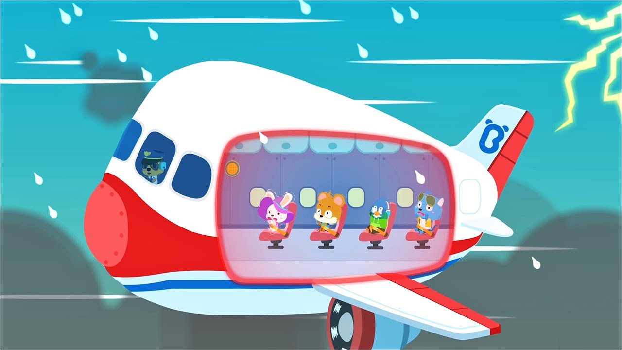Play and Experience Airplane Safety Tips With Kiki Baby Panda's Airport