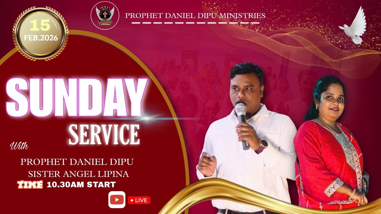 SUNDAY SERVICE🔴 (15.02.2026) || @Miracletv-daniel