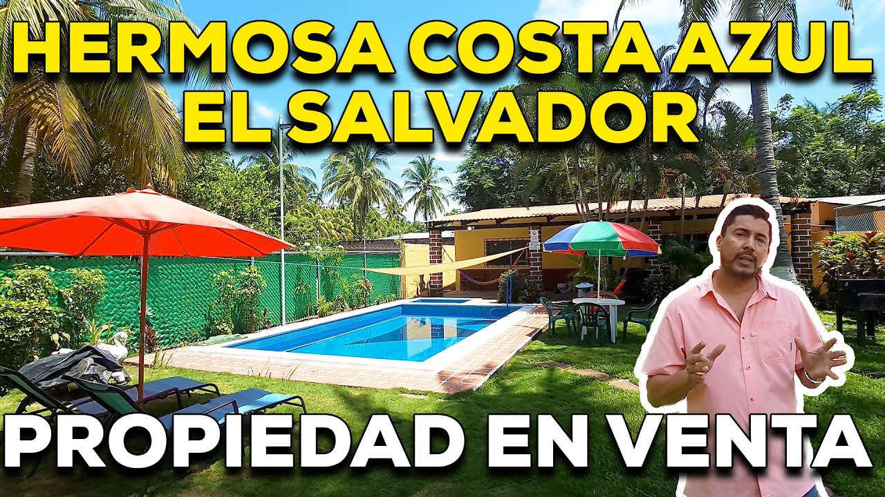 SOLD! COMPRA ESTA CASA DE PLAYA EN COSTA AZUL SONSONATE, EN SEGUNDA FILA PERFECTA PARA AIRBNB