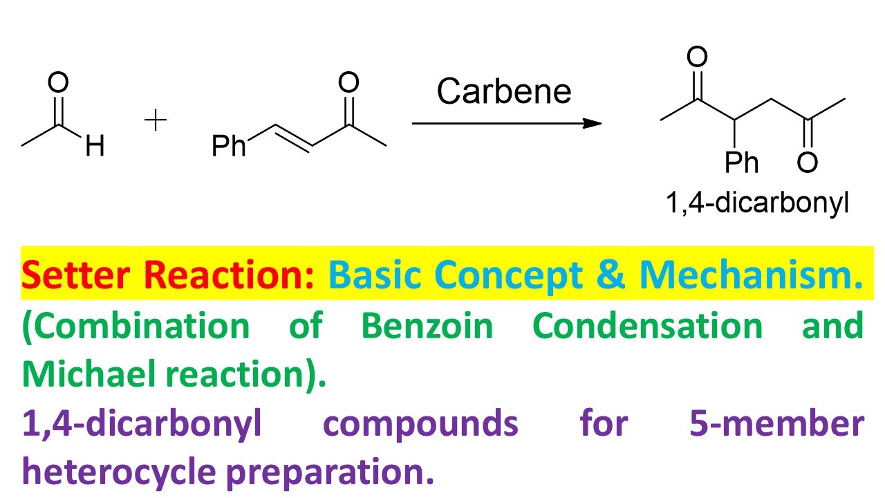 Stetter reaction: Basic concept & mechanism: Method for 1,4-Stetter reaction compound preparation.