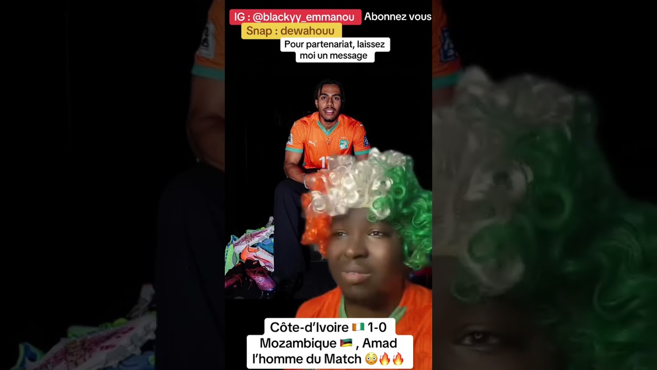 Côte-d’Ivoire 🇨🇮 1-0 Mozambique 🇲🇿 , Amad l’homme du Match 😳🔥🔥