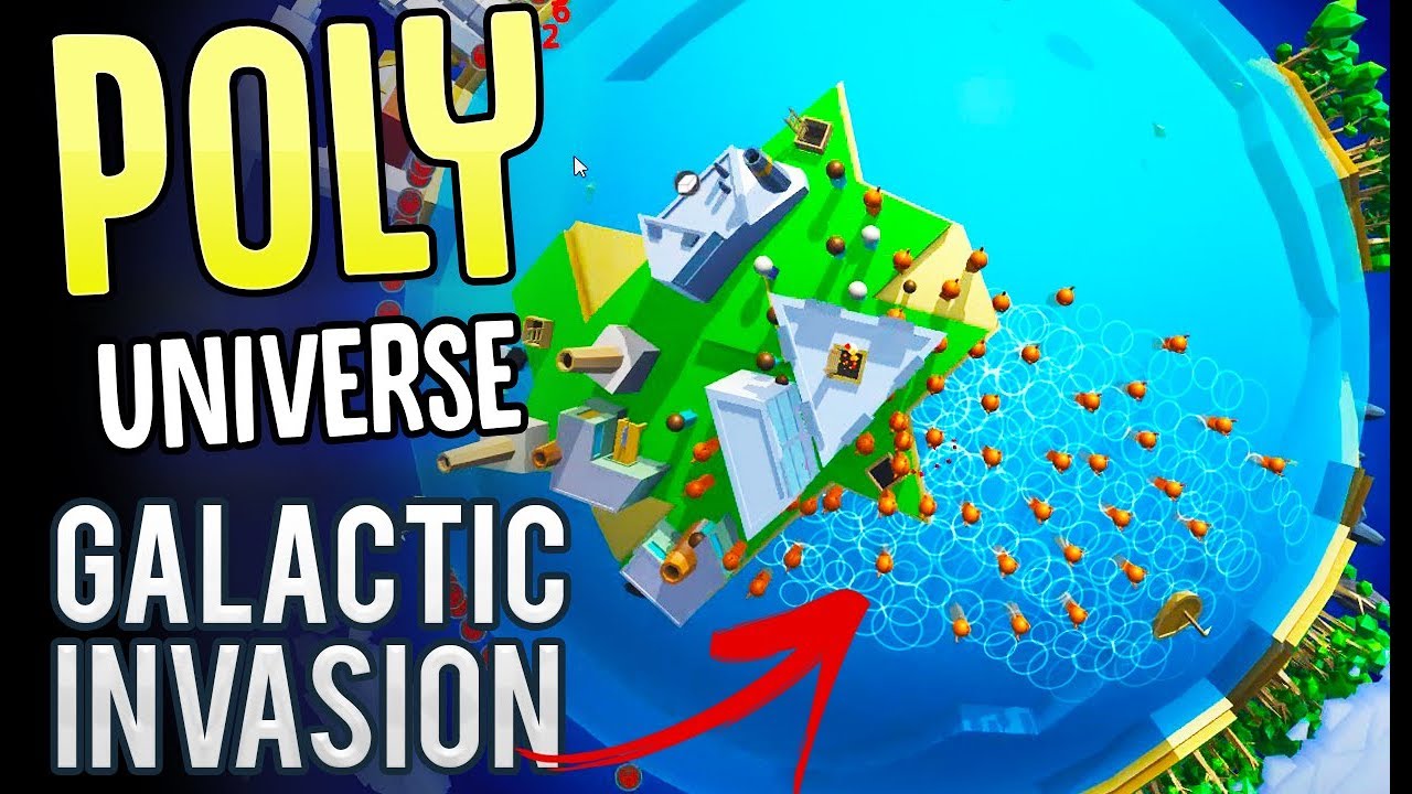Poly Universe - Giant Galactic Multi-Planet Invasion! - Building New World - Poly Universe Gameplay