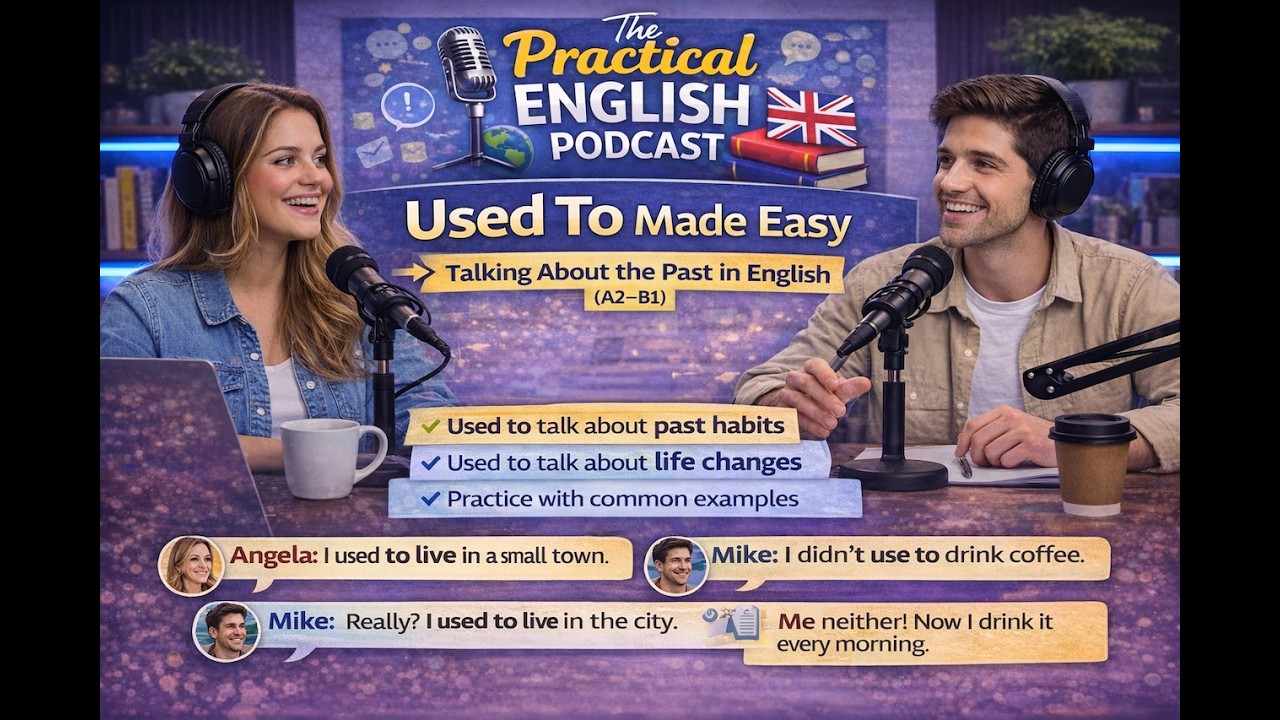 Used To Made Easy | Talking About the Past in English (A2–B1)
