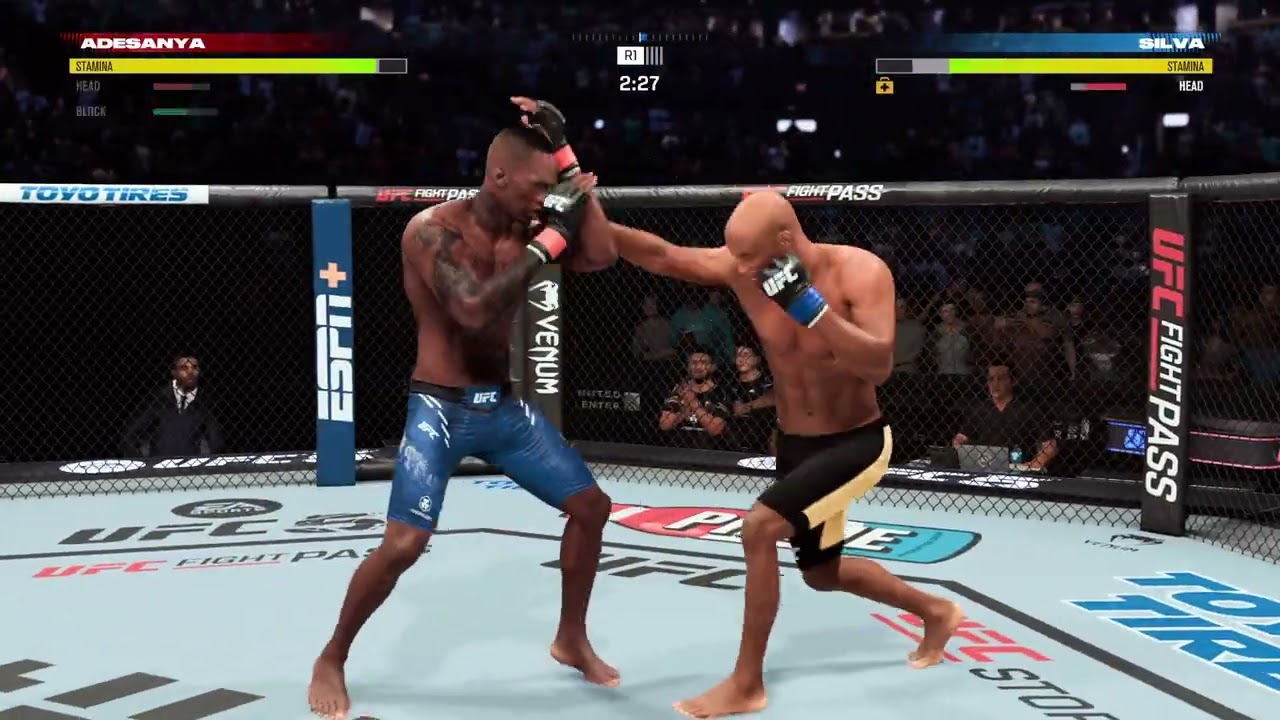 Isreal adisanya vs Anderson silva legendary difficulty