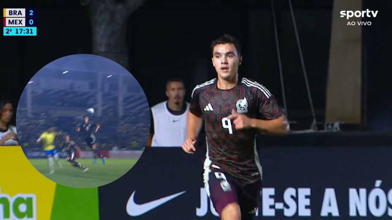 Así jugó Mateo Levy vs Brasil + ANOTÓ DE CABEZA Y HUBO PELEA