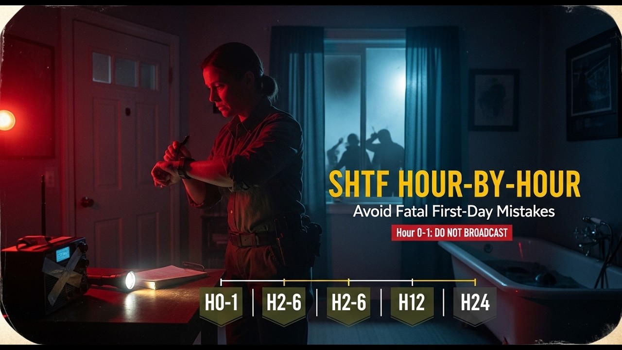 First 24 Hours SHTF Tactical Grid Down Survival Plan