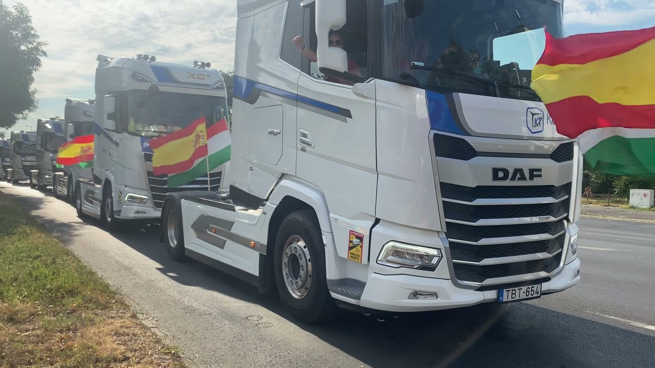 XXXII. Nemzetközi Kamionos és Motoros találkozó Szeged - Kamionos -felvonulás