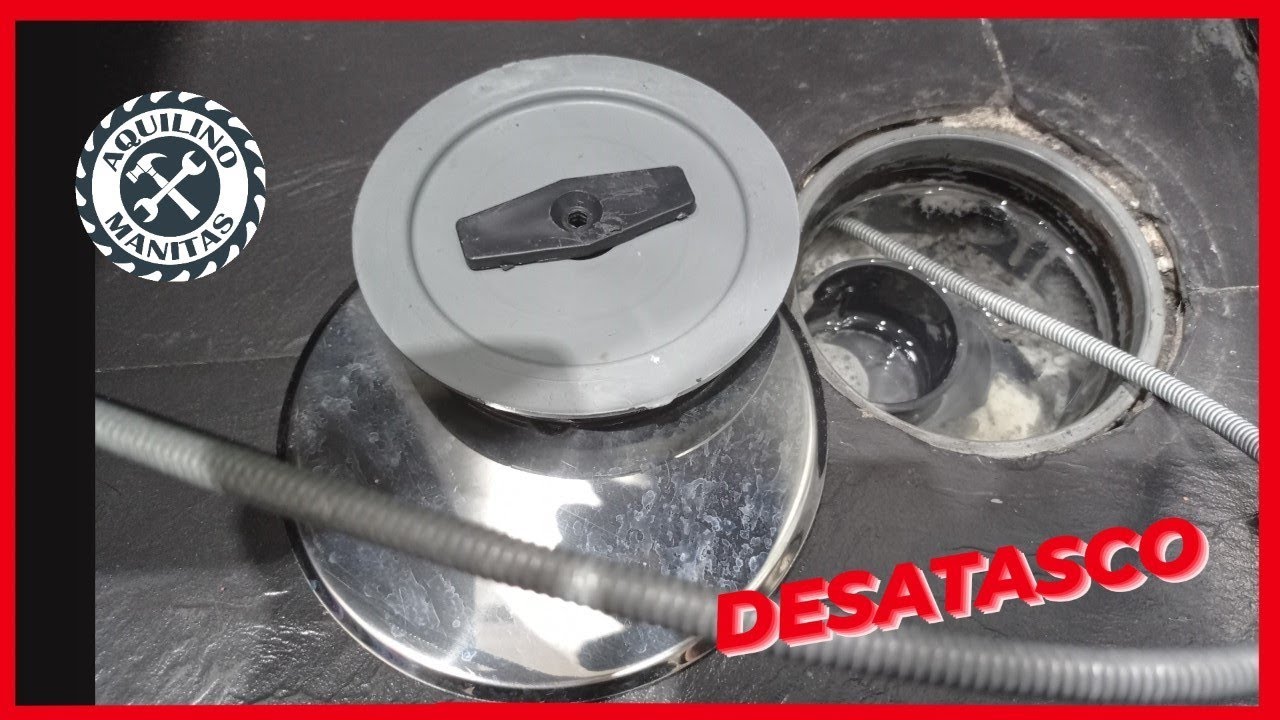 ✅DESATRANCO de LAVABO y BOTE SIFÓNICO ATASCADO. CURSO DE FONTANERIA.👨‍🔧