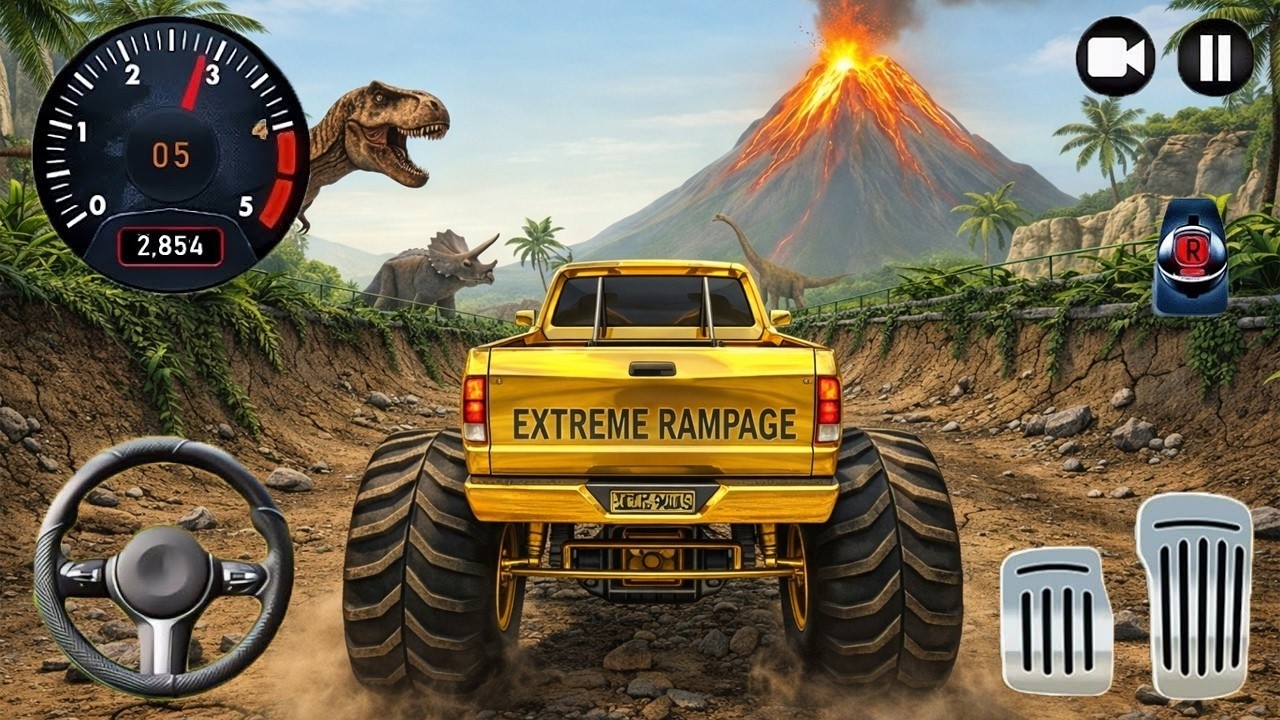 Monster Truck Stunt Racing - Car Game - Android Gameplay