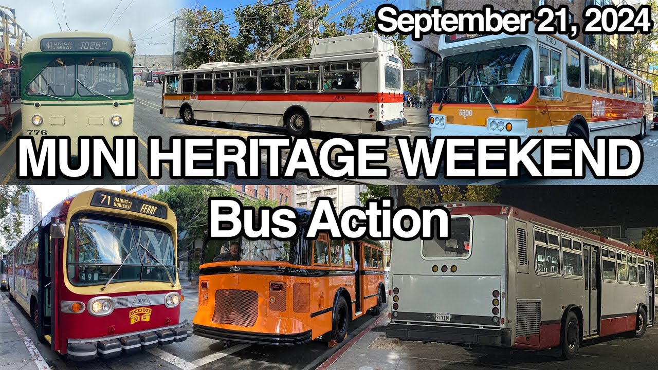 Muni Heritage Weekend 2024 - Bus Action