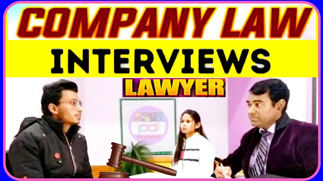 Company Law Interview | Corporate law questions | Business #law interview | PD Classes