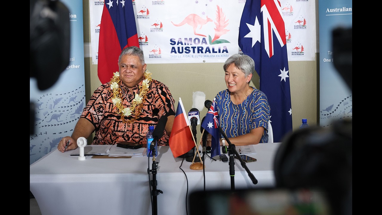 Press Conference - Foreign Minister Penny Wong and Samoan Prime Minister Laʻaulialemalietoa