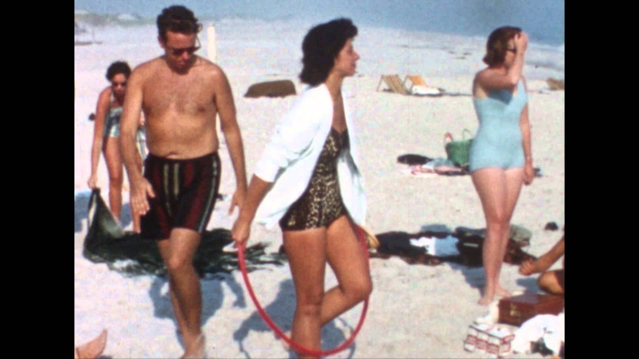 Hula Hooping on the Beach - Long Island NY ~1960