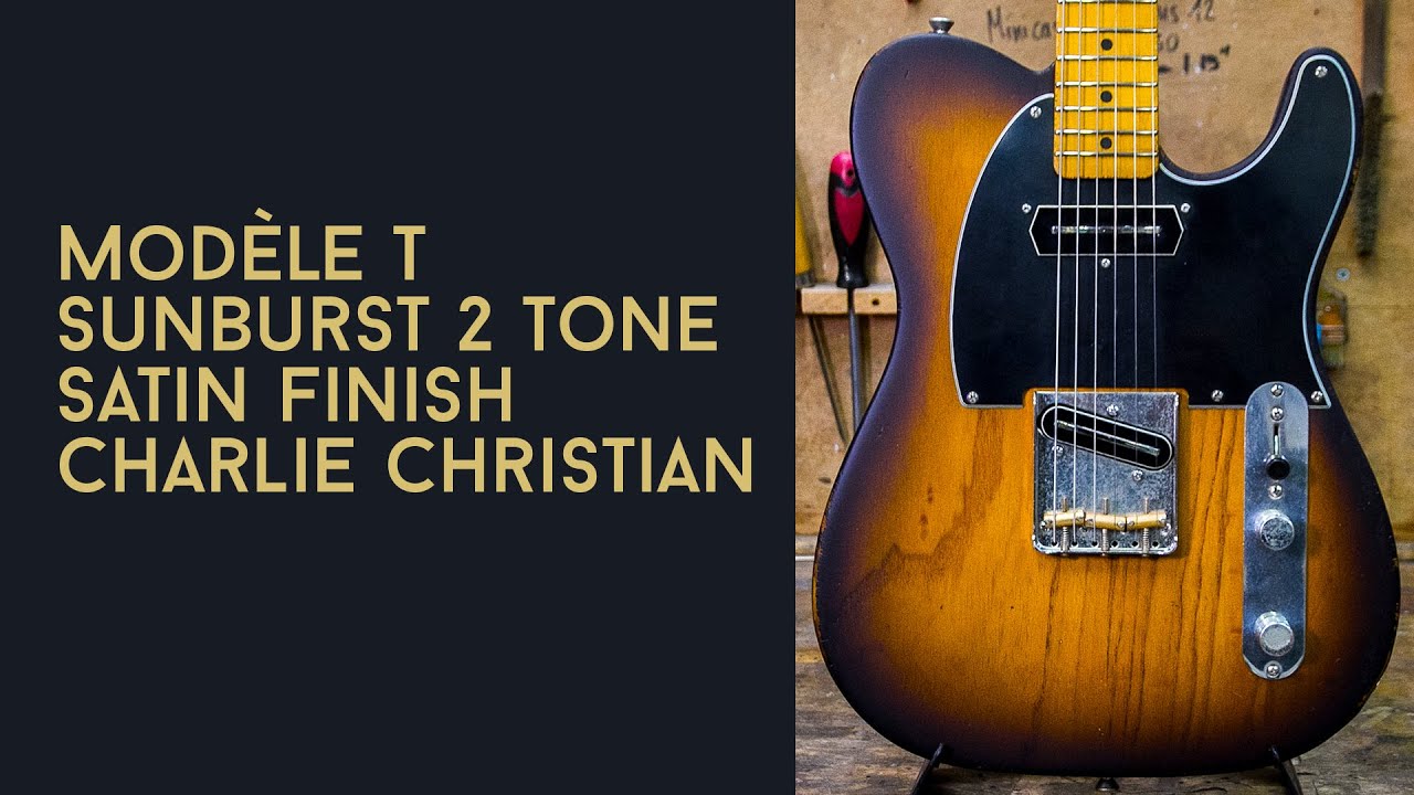 Guitare Garage Modèle T Sunburst 2 Tons Satin Relic Micros Dreamsongs Charlie Christian