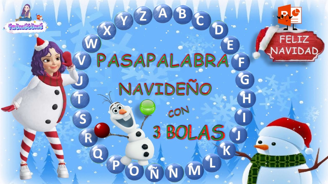 PASAPALABRA 🔝 ¡ Jugamos al Rosco Navideño en #pptx con 3 bolas #pasapalabra #navidad2023 #triviaquiz