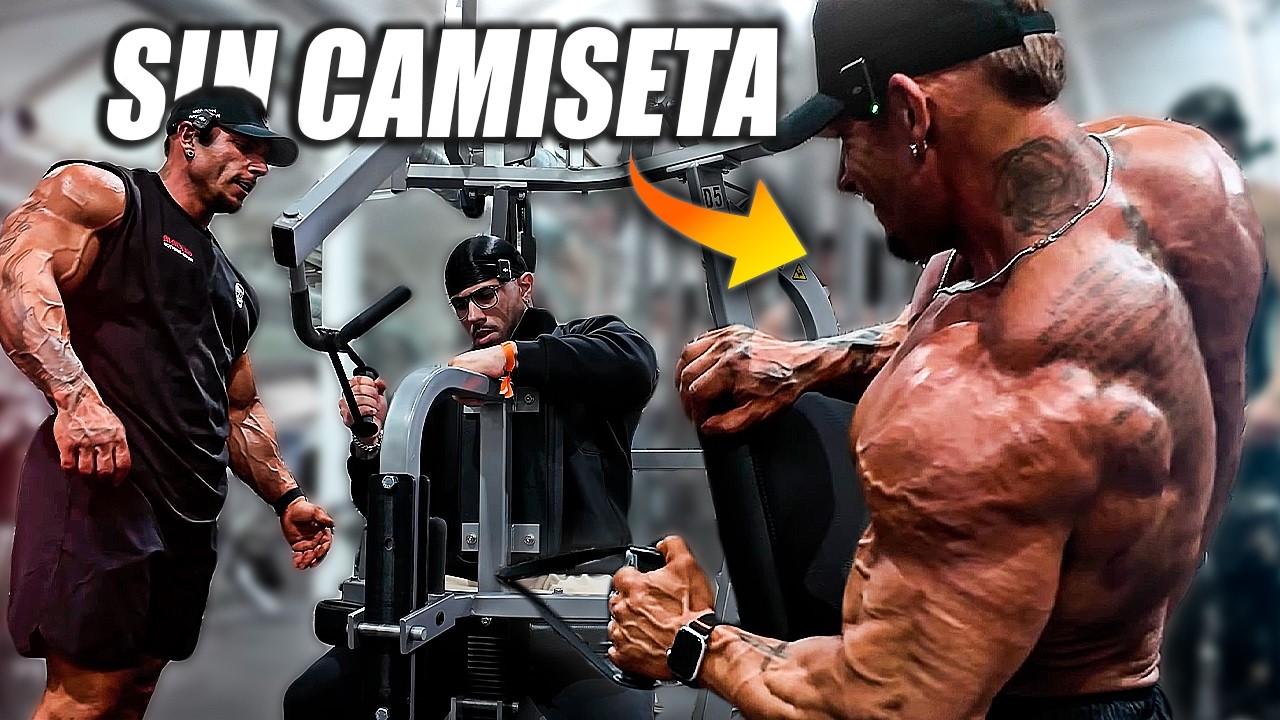 KIM ANGEL SIN CAMISETA TRAS EL TOP 4 DEL ARNOLD CLASSIC CON MAURO FIALHO - Víctor Valdivia