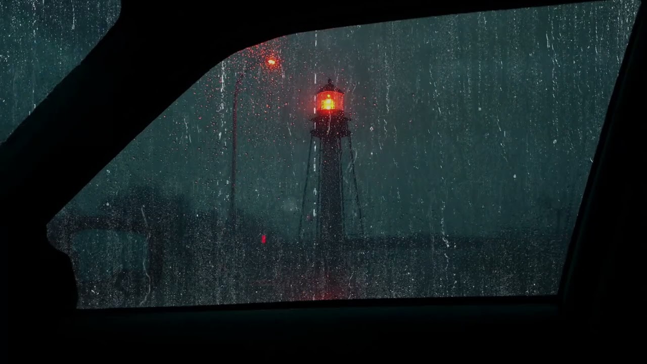 Heavy Rain Sounds for Sleeping in a Car - Relax, Study, Overcome Insomnia, White Noise
