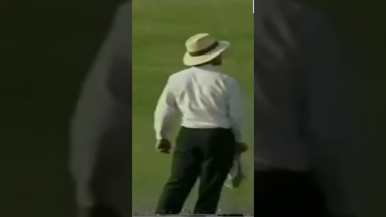 SUNIL JOSHI HITS A LONG SIX MARK WAUGH.