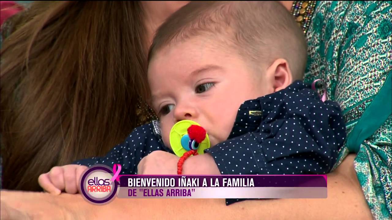 Iñaki, el bebé de Jimena Pérez, visitó el foro de 'Ellas Arriba'