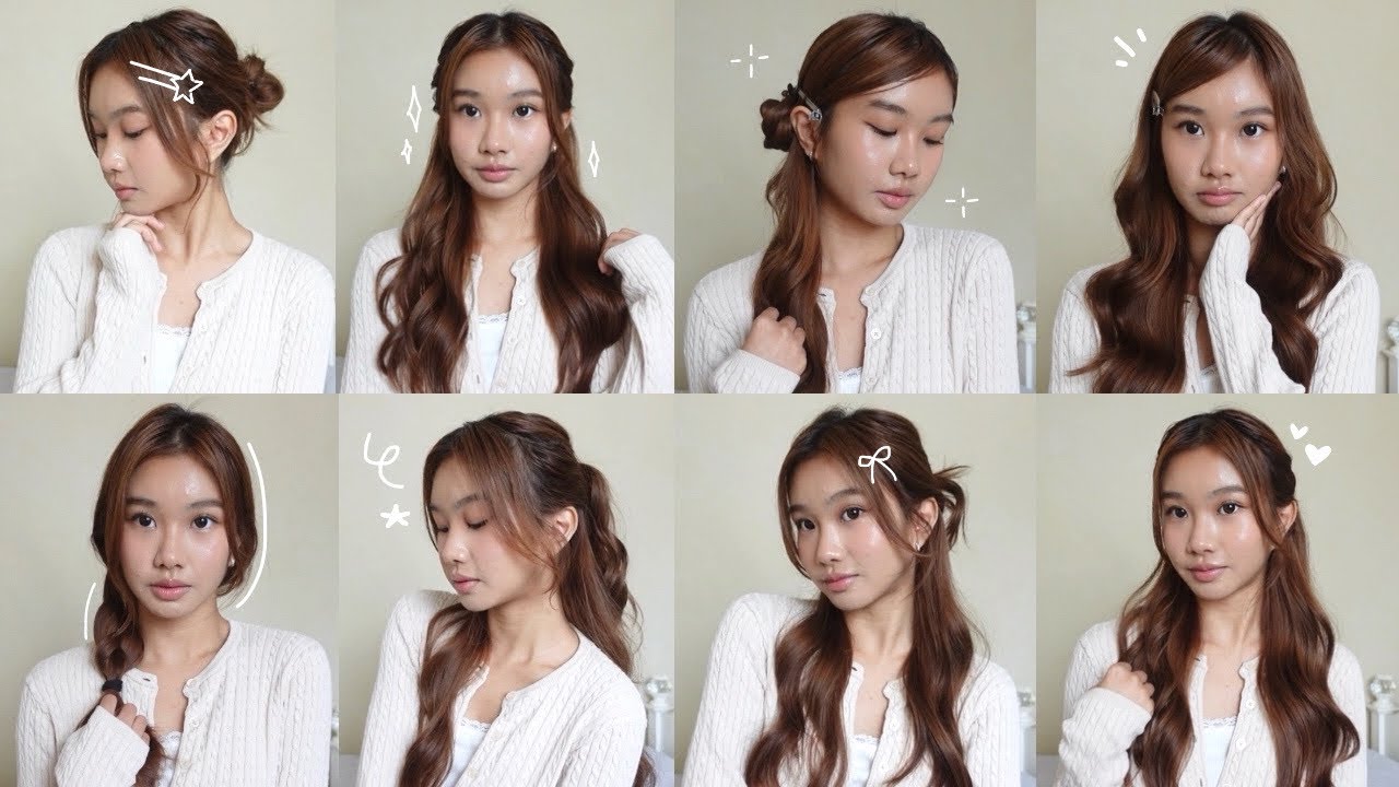 LOW EFFORT back to school hairstyles 📓