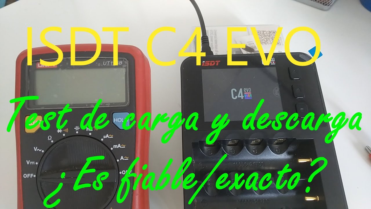 ISDT C4 EVO Test de carga y descaga, ¿es fiable y preciso? (Charge and discharge test precision)