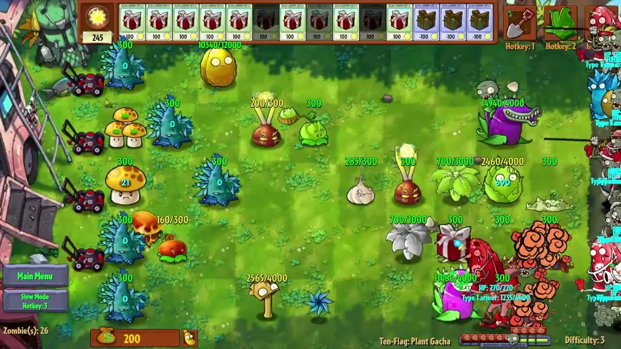 PVZ Fusions Ten-Flag Plant Gacha Challenge