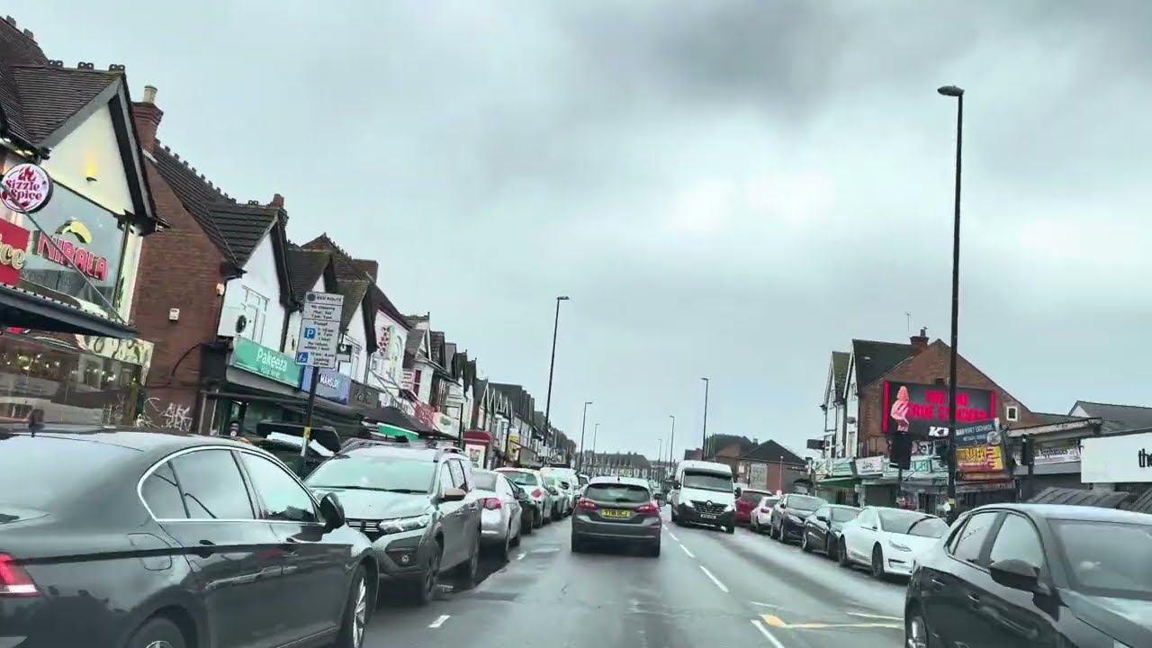 🇬🇧 A #4kdrive in #Birmingham UK || #Stratford Rd #Sparkbrook to #M42 via #sparkhill #springfield
