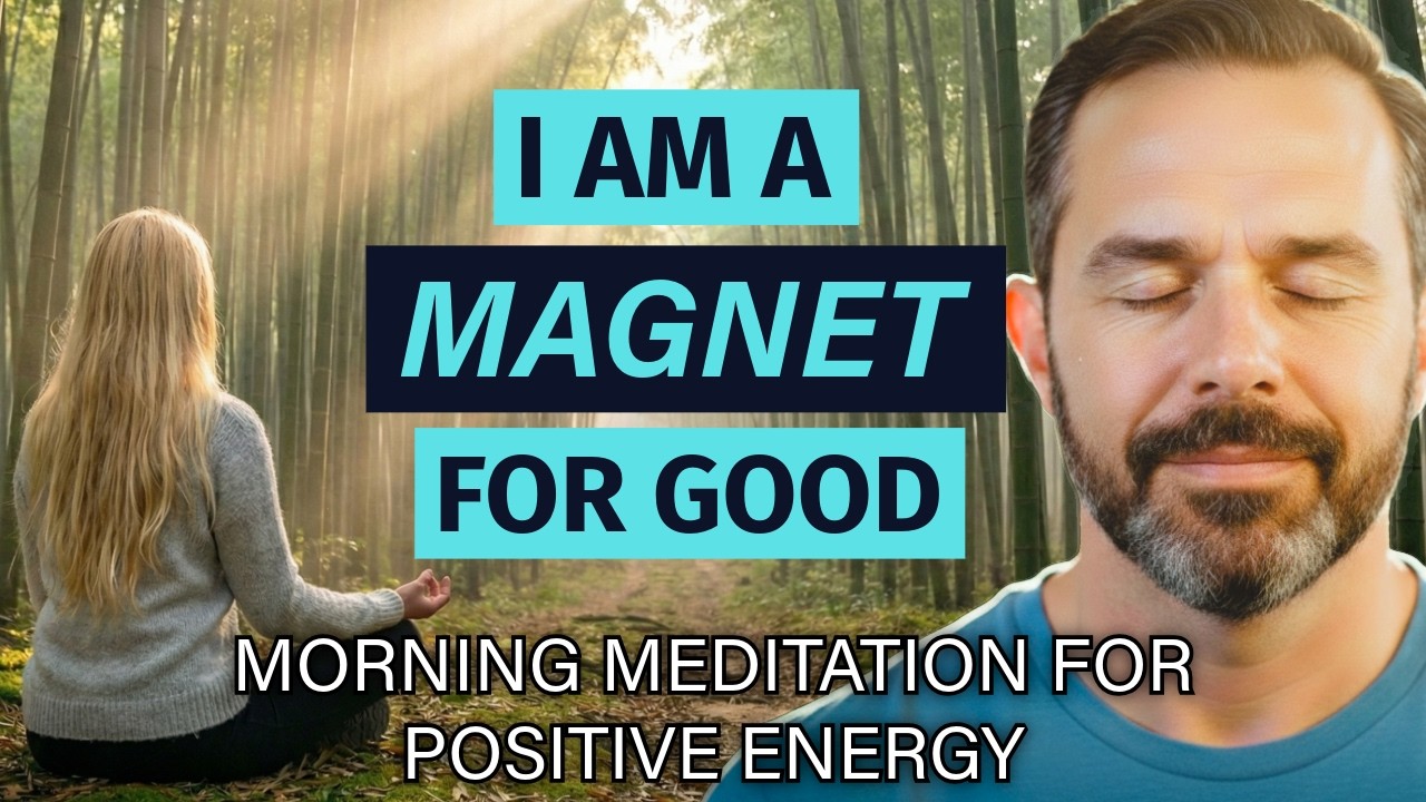 I AM A MAGNET FOR GOOD - 10 Min Morning Meditation for Positive Energy - Inspired by Joe Dispenza