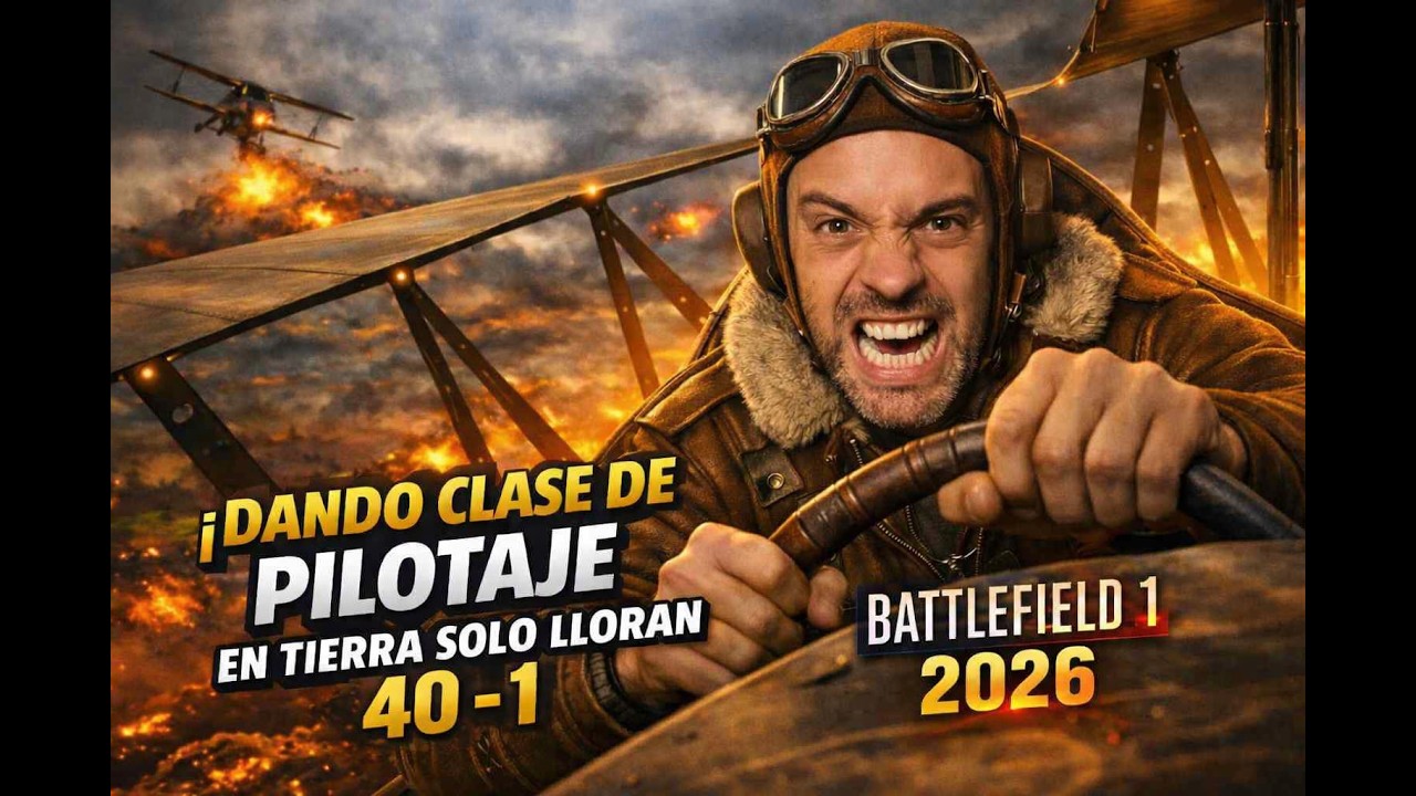 Battlefield 1 Dando Clases de Pilotaje 40 -1 Llanto en Tierra. Deja Tu LIke y Comenta si te Pinta.