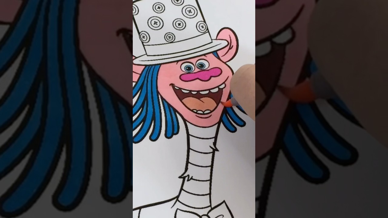 Coloring Trolls Cooper Band Together 