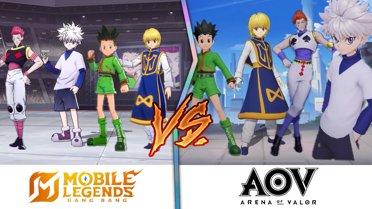 Mobile Legends vs Arena of Valor | Hunter x Hunter Collab Skins