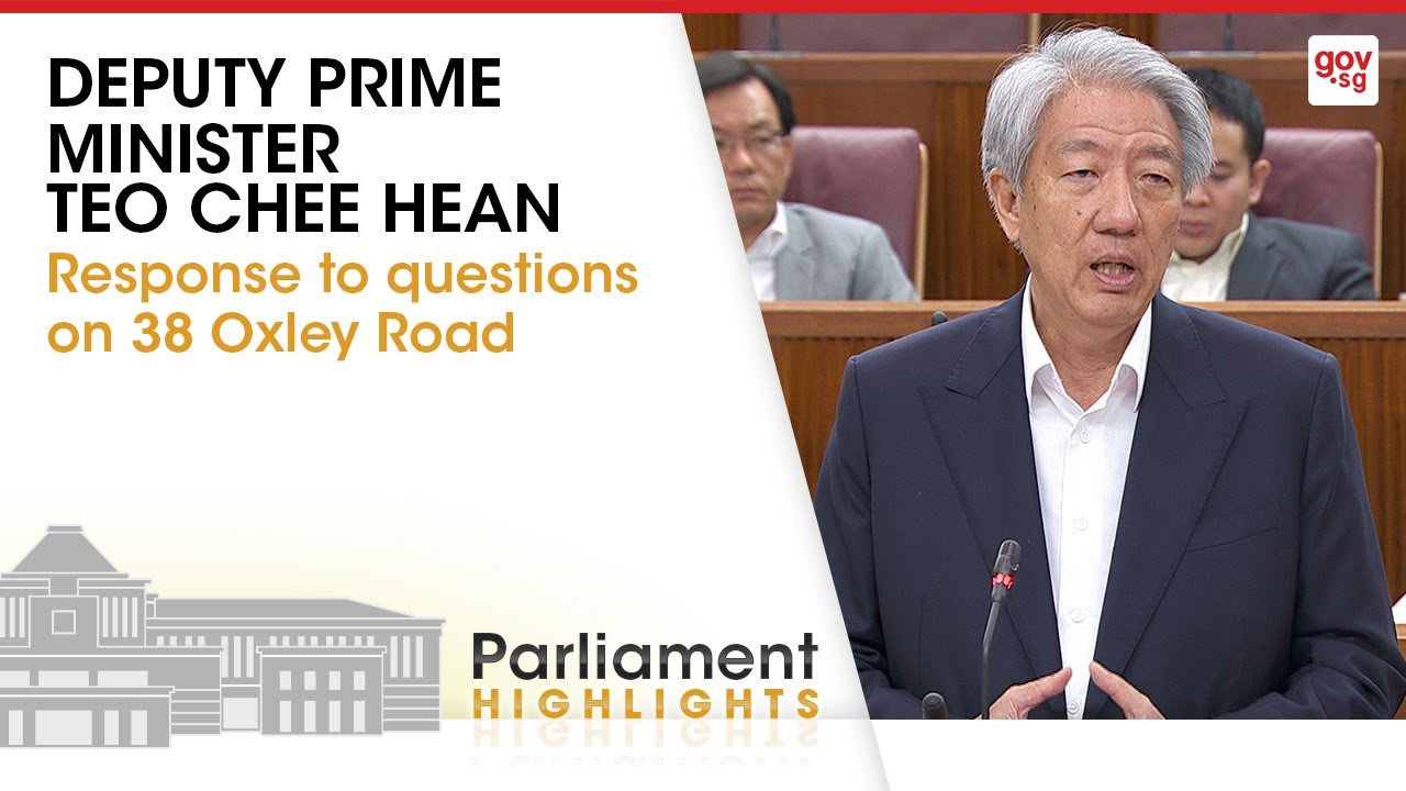 DPM Teo Chee Hean's Closing Statement on 38 Oxley Road